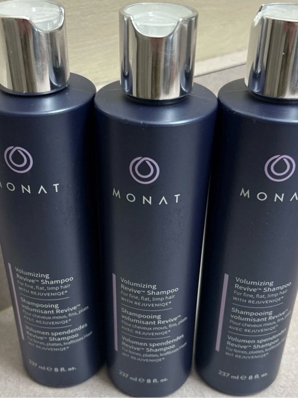 3‎ Monat Volumizing Revive Shampoo w/ Rejuveniqe for Fine Flat Hair 8 fl oz NEW